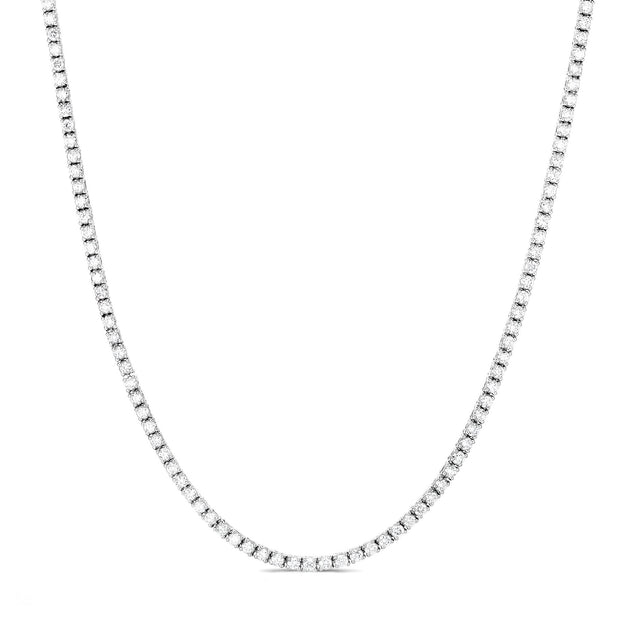 White Gold Diamond 16" Tennis Necklace