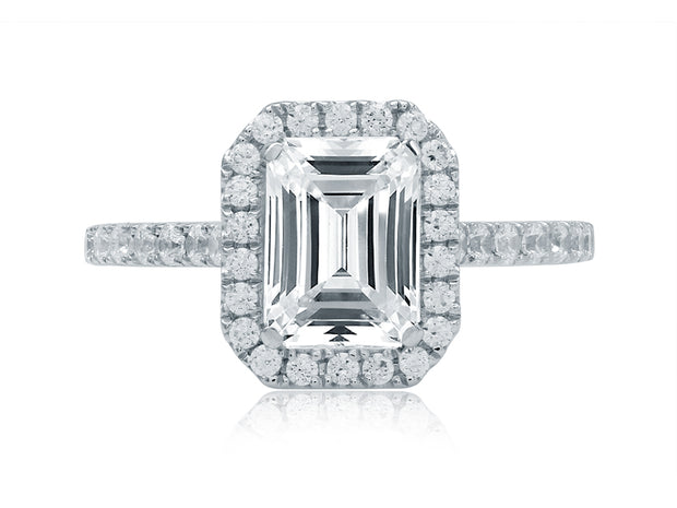 A. JAFFE Halo Engagement Ring