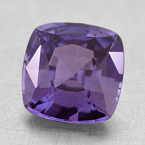 Loose Medium Intense Purple Cushion Cut Sapphire