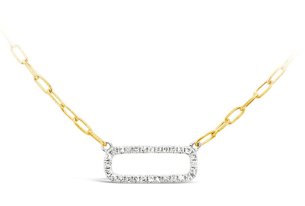 Yellow/White Gold Diamond Fashion Necklace