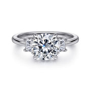 GABRIEL & CO "Lotus" Engagement Ring