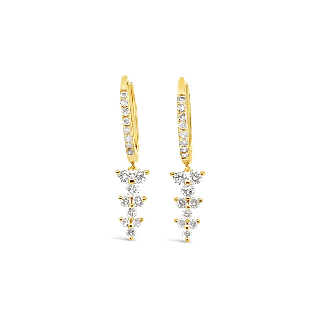 Yellow Gold Diamond Fashion Drop Earrings