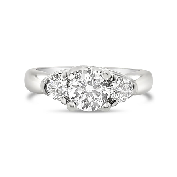 Forevermark Platinum Diamond Three Stone Engagement Ring