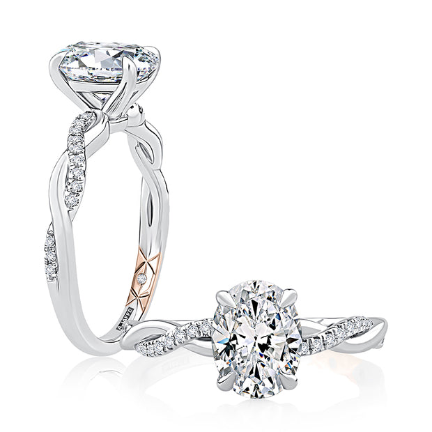 A. JAFFE Diamond Engagement Ring