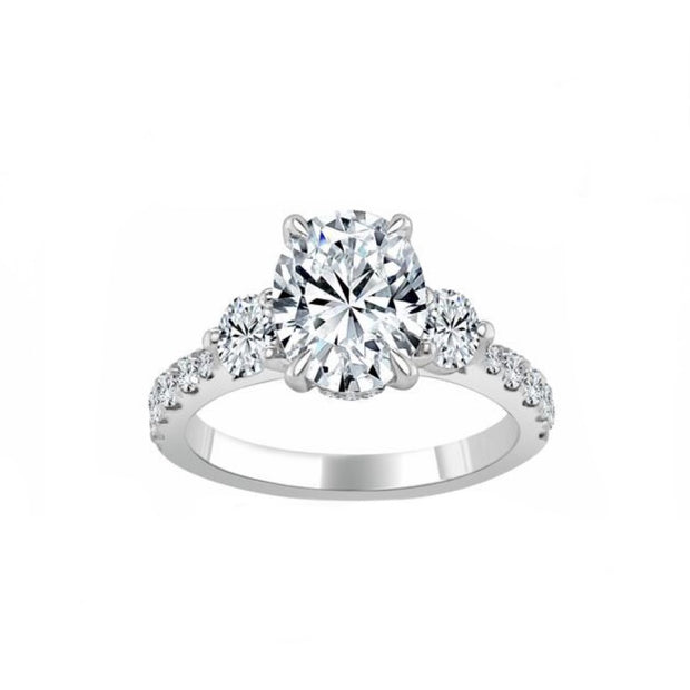 IMAGINE Three Stone Diamond Engagement Ring