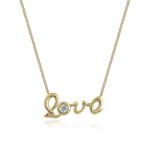 GABRIEL & CO "Contemporary" Love Necklace