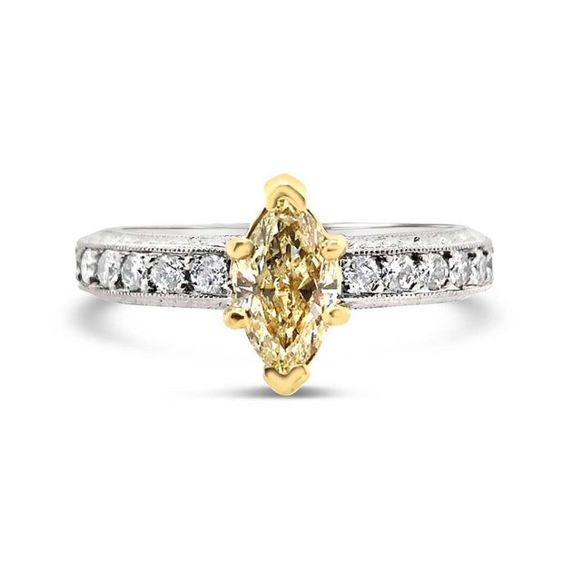 Platinum/Yellow Gold Diamond Ring