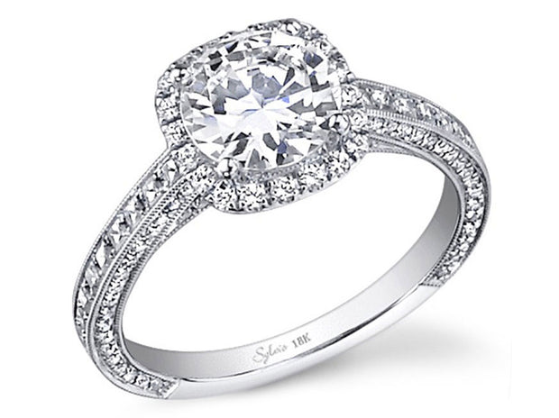 Sylvie "Romance" Halo Engagement Ring