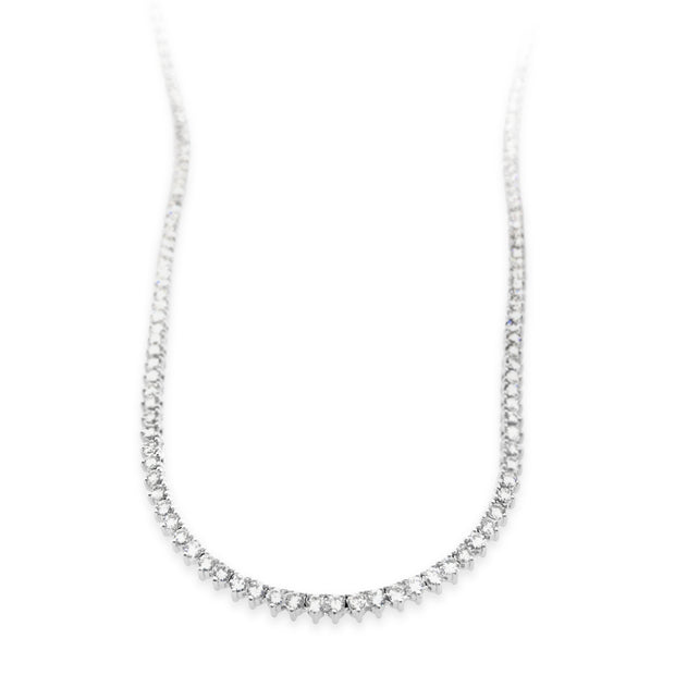 White Gold Diamond Tennis Necklace