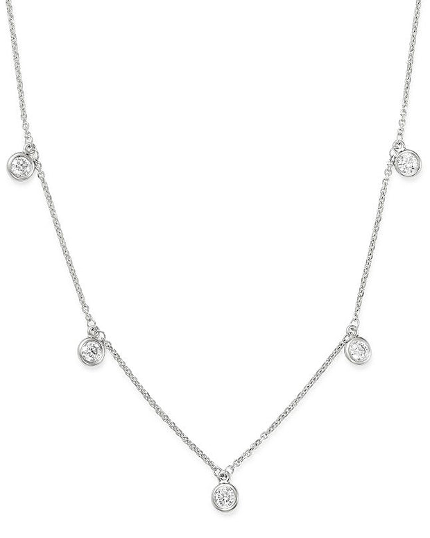 Forevermark 0.65 Cttw. White Gold Drop Diamond Necklace