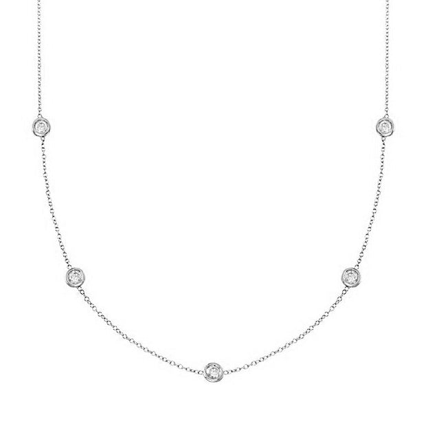 Forevermark 1.00 Cttw. White Gold Diamonds By The Yard Necklace