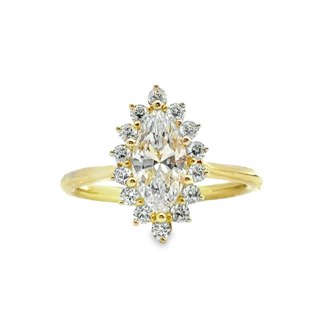 Padis Classique Diamond Halo Engagement Ring