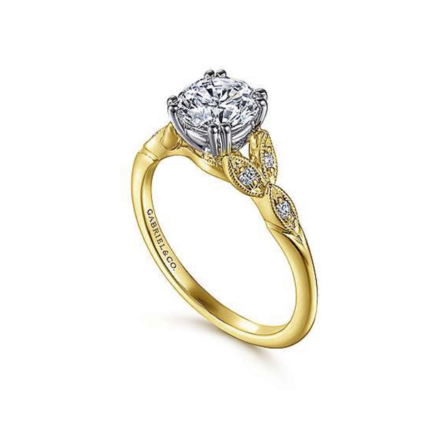 GABRIEL & CO "Victorian" Engagement Ring