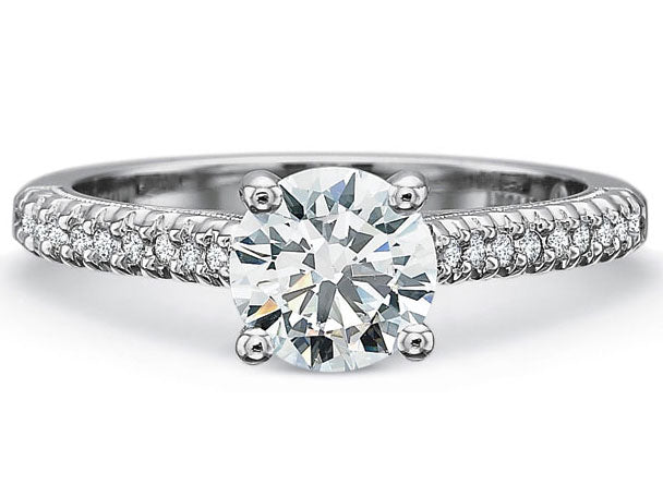 Precision Set Diamond Engagement Ring