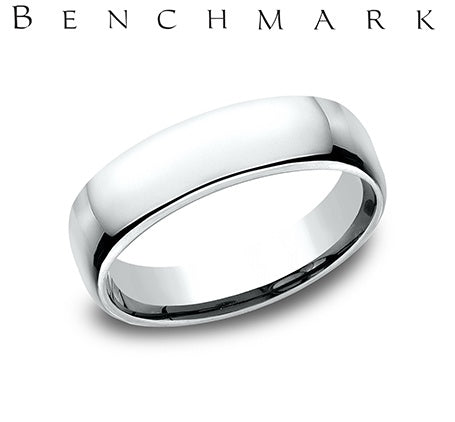 Benchmark White Gold Wedding Band