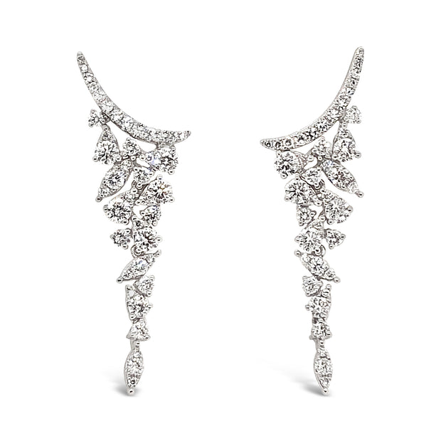 Forevermark White Gold Diamond Waterfall Earrings