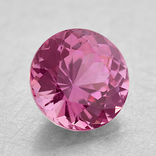 Loose Medium Reddish-Pink Round Brilliant Sapphire