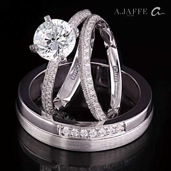 A.JAFFE Engagement Ring MECRD2569/121 in 18K Yellow Gold