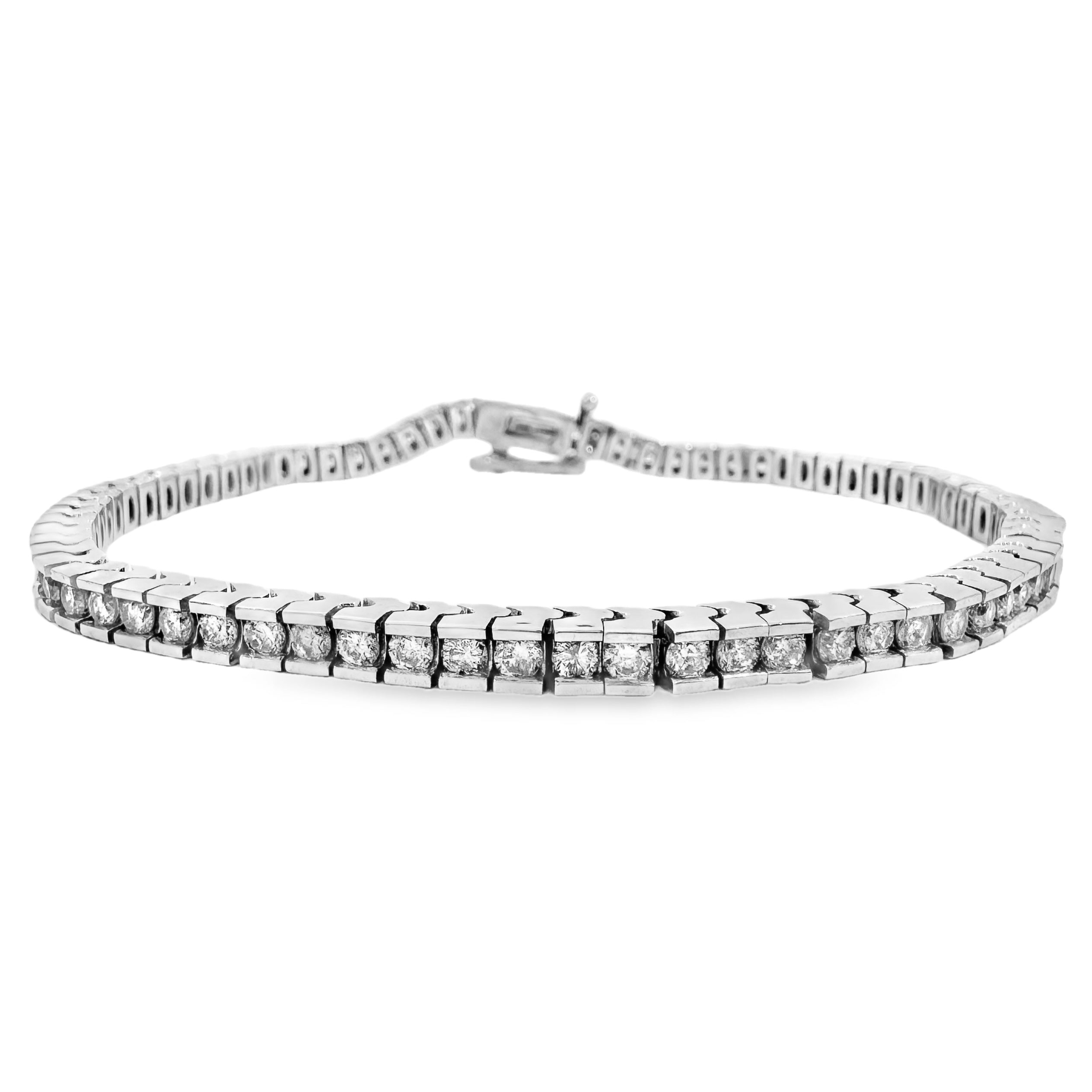 White Gold Diamond Fashion Bracelet