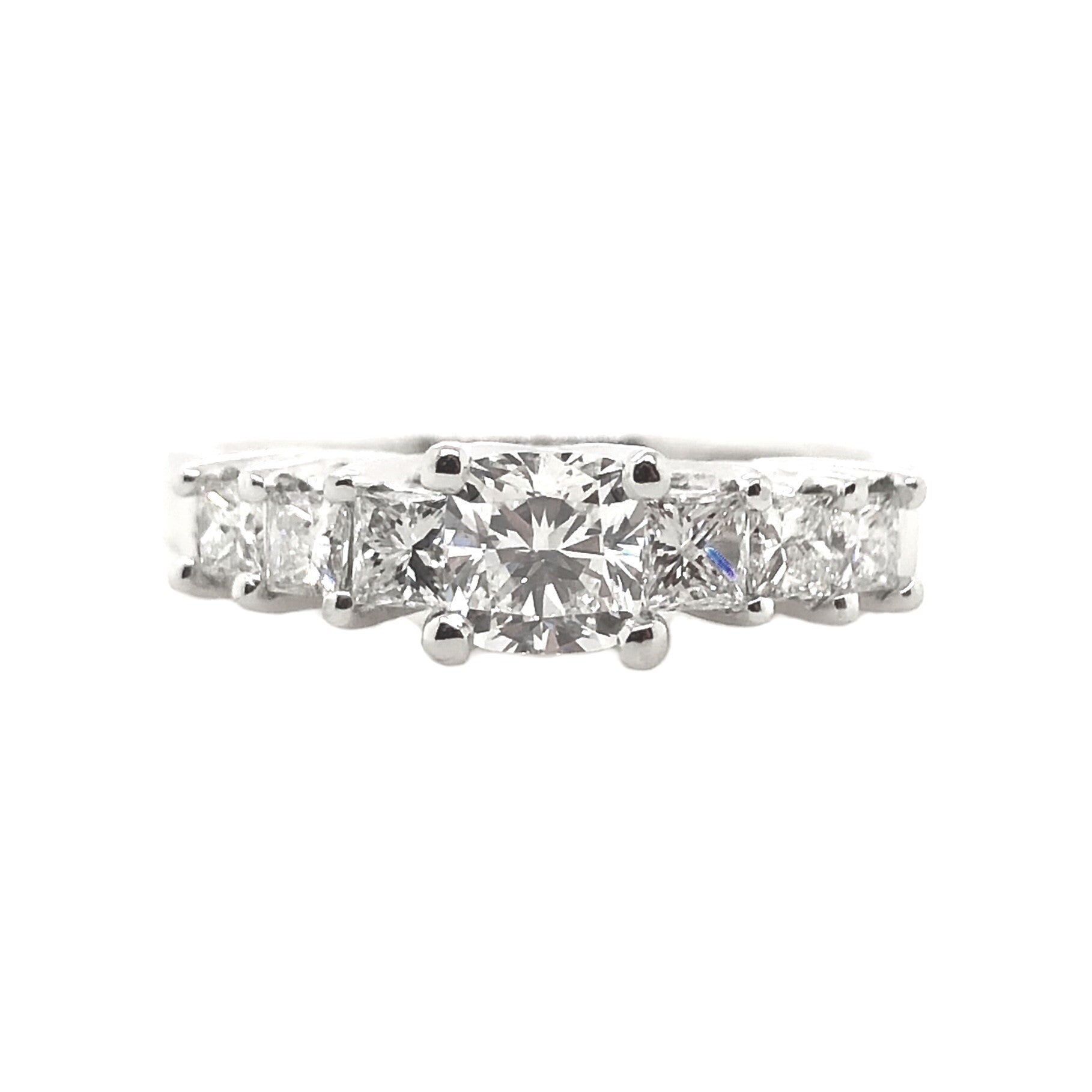 Forevermark Platinum Cushion Cut Diamond Engagement Ring