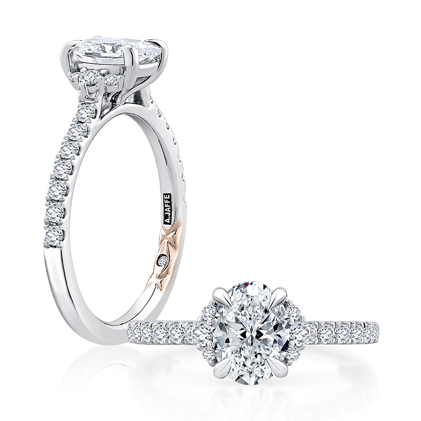 A. JAFFE Diamond Engagement Ring