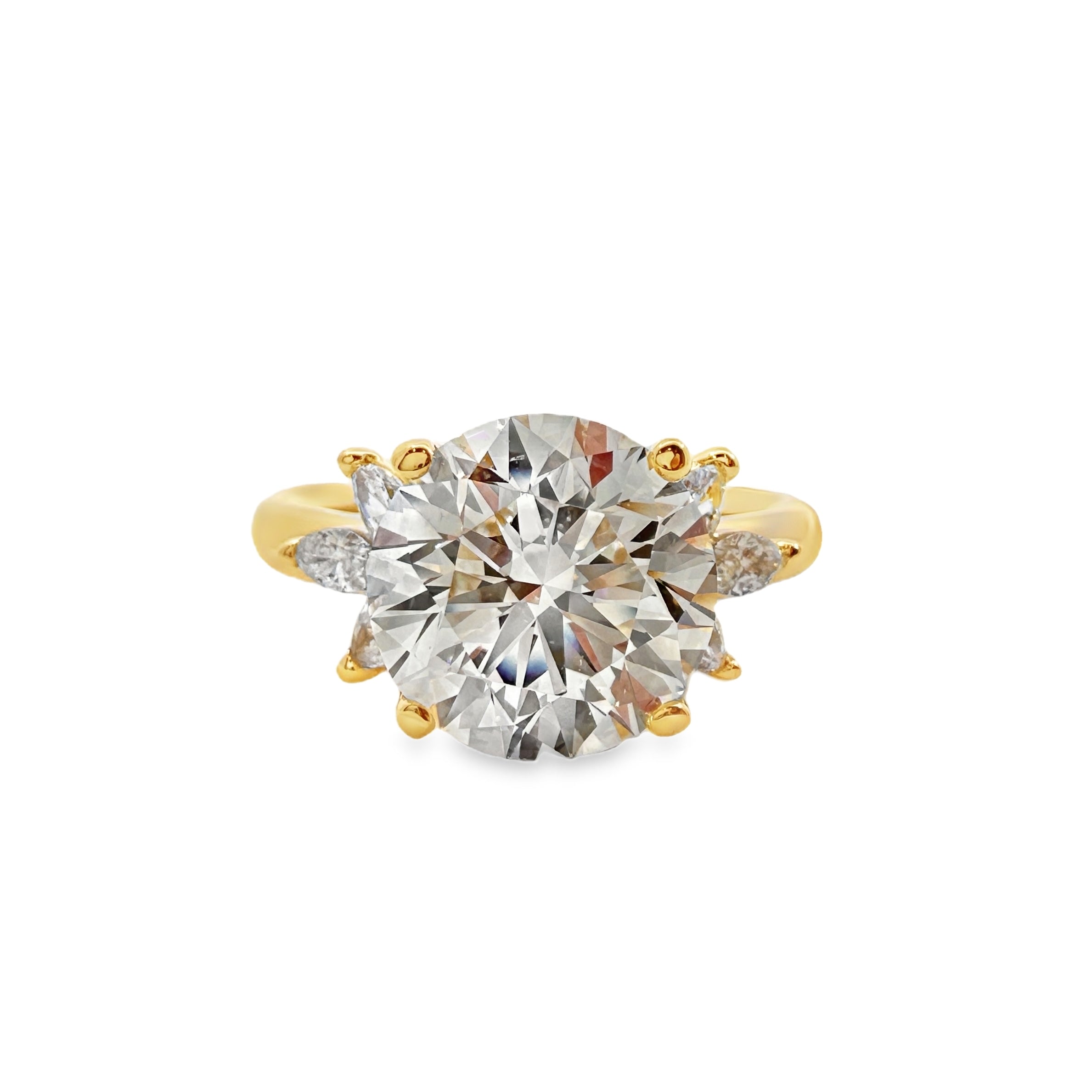 Lab Grown Yellow Gold Diamond Verragio Engagement Ring