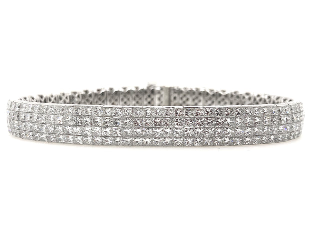 Platinum Diamond Fashion Bracelet