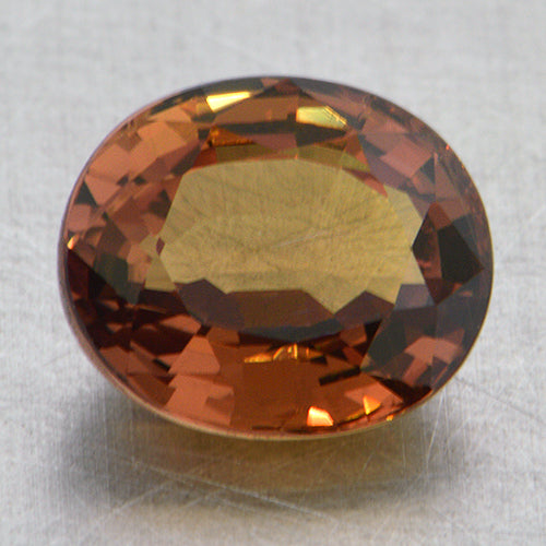 Loose Peach Oval Shape Sapphire