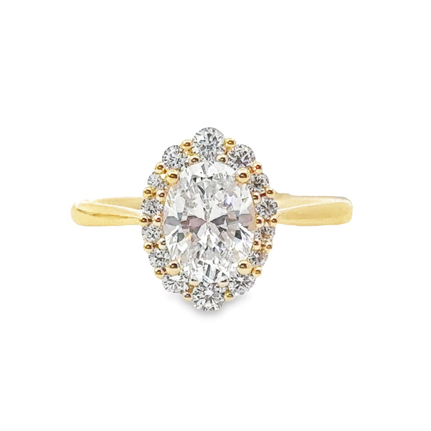 Padis Classique Halo Engagement Ring