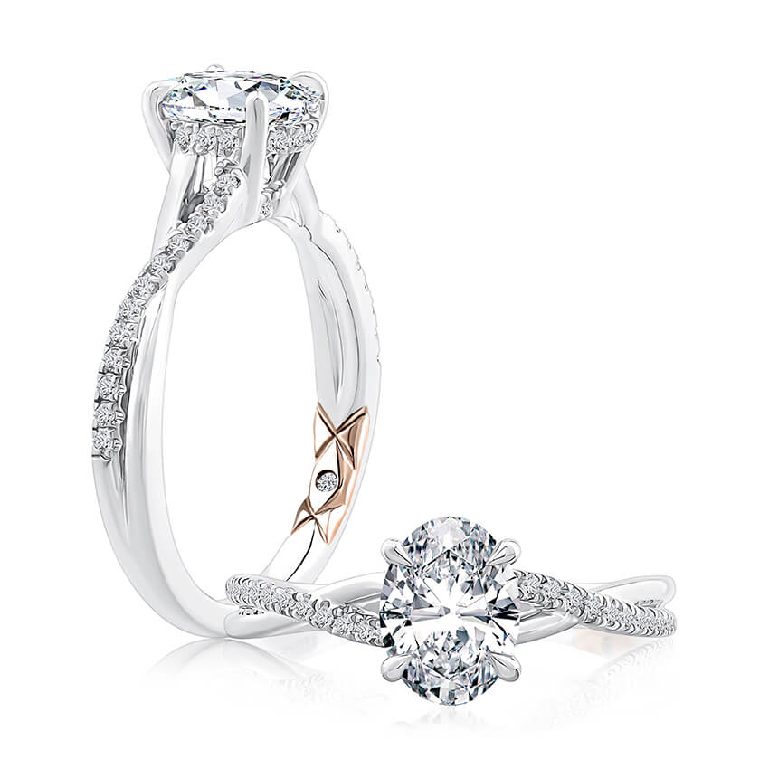 A. JAFFE Diamond Engagement Ring