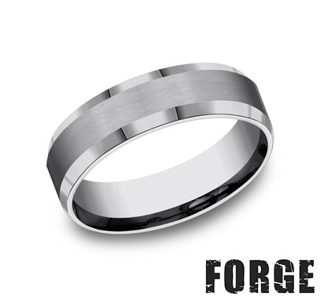 Benchmark Tungsten Men's Wedding Band