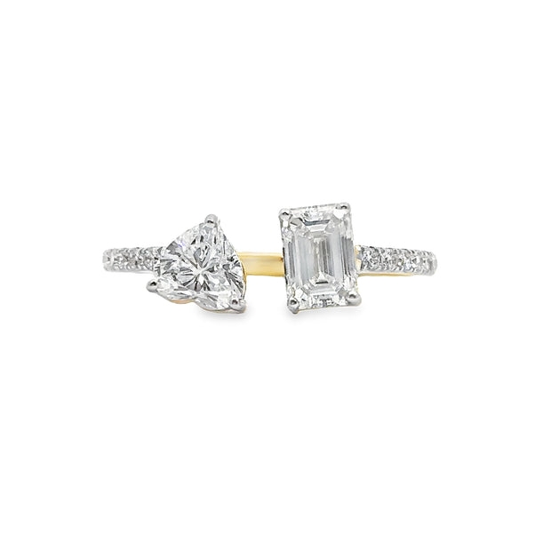 Lab Grown Yellow Gold Diamond Fashion Ring