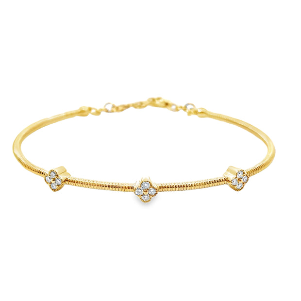 Yellow Gold Diamond Fashion Bracelet