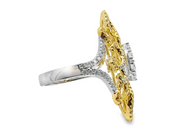 White/Yellow Gold White/Yellow Diamond Fashion Ring