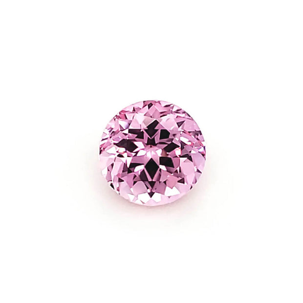 Chatham Lab Grown Loose Peachy-Pink Champagne Round Brilliant Sapphire