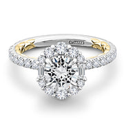 A. JAFFE Halo Engagement Ring