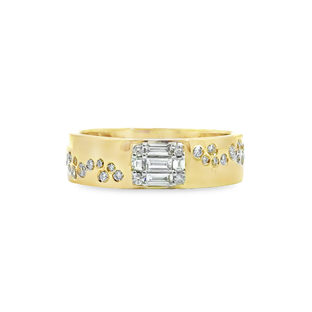 Yellow Gold Diamond Fashion Band