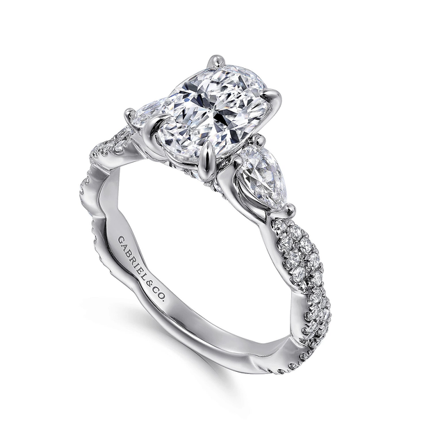 GABRIEL & CO "Classic" Engagement Ring