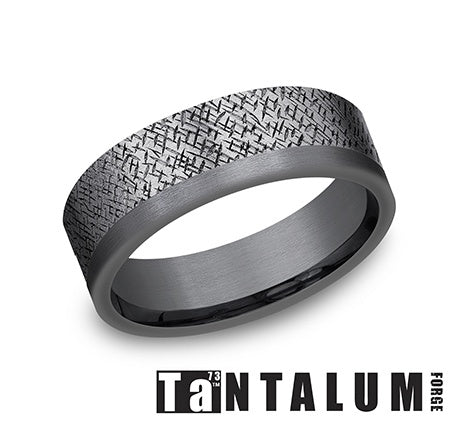 Benchmark Grey Tantalum/Tantalum Men's Wedding Band