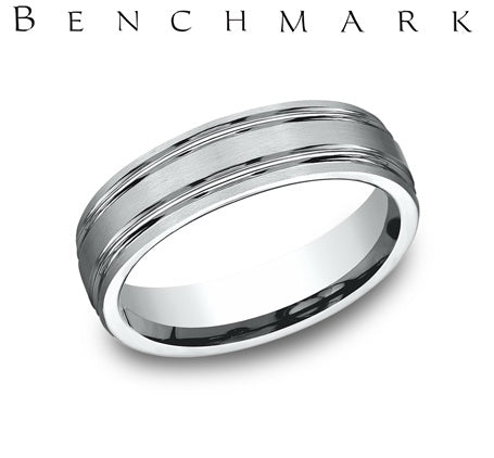 Benchmark Palladium Men's Wedding Band