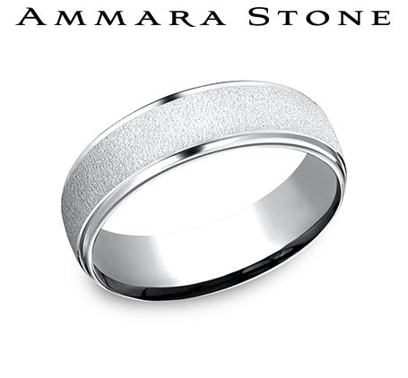 Benchmark White Gold Men's Wedding Band