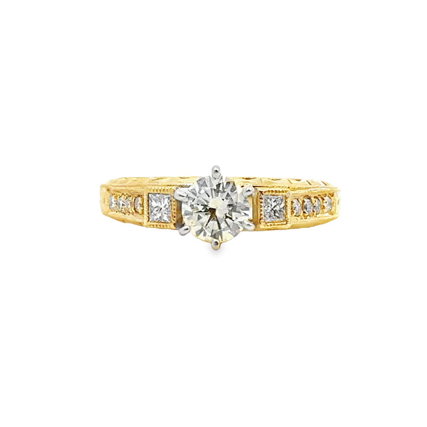 Yellow Gold Fancy Yellow Diamond Ring