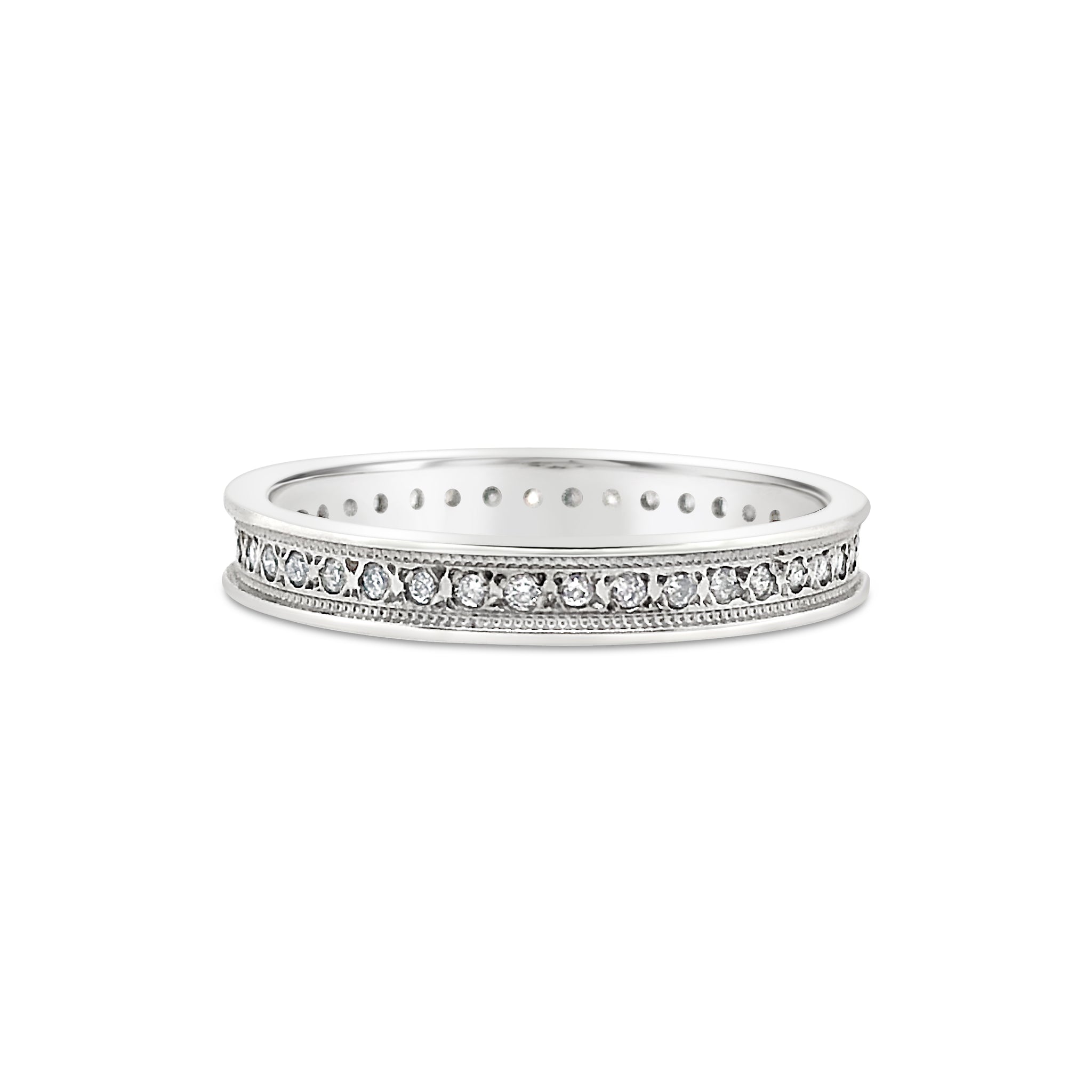 Goldman White Gold Diamond Eternity Band
