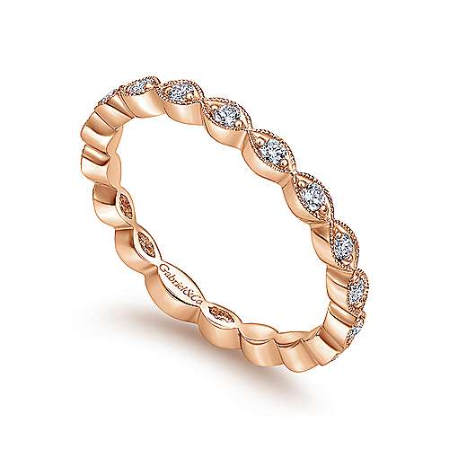 GABRIEL & CO "Stackable" Wedding Band