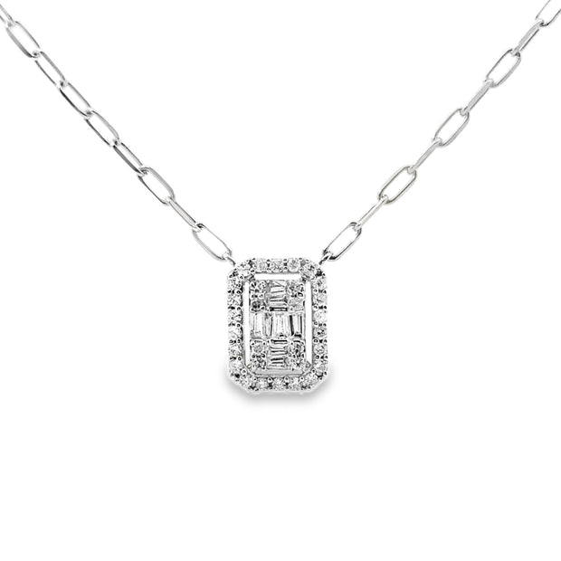 White Gold Diamond Fashion Necklace