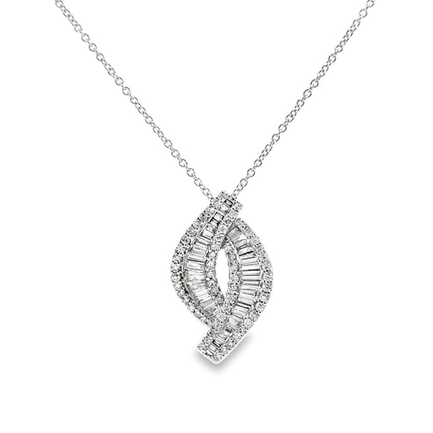 White Gold Diamond Fashion Pendant