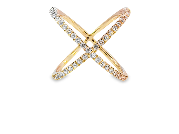 Rose Gold Diamond Fashion Ring