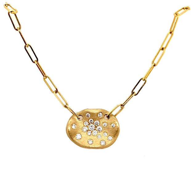 Yellow Gold Diamond Fashion Necklace