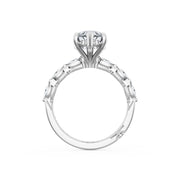 Lab Grown Marquise Cut Platinum Diamond Tacori Engagement Ring