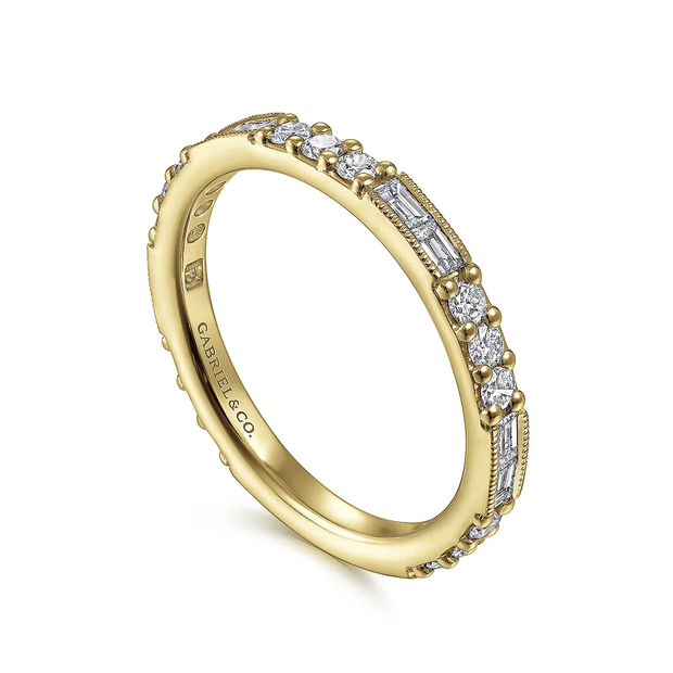 GABRIEL & CO "Stackable" Wedding Band